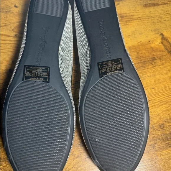 Juicy Couture Silver Women's Farrah Ballet Flats Size 9.5 - Picture 3 of 5